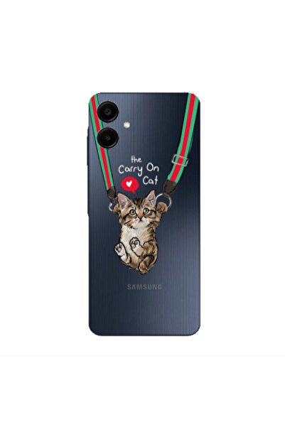 Other Samsung A06 Swinging cat Transparent Silicone TPU Θήκη