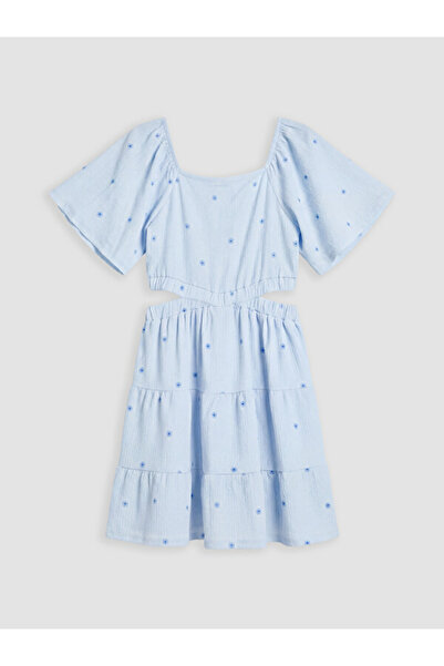 LC Waikiki Timeless Clothing & Timeless Choices Square Roba Collar Girl's Dress