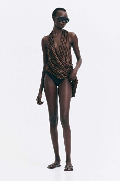 H&M Jacquard-weave wrap top