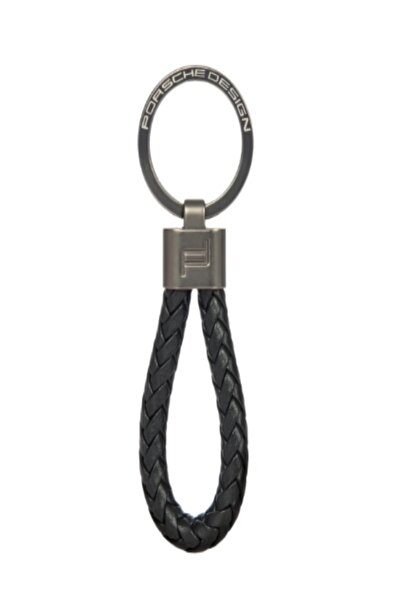 Porsche Design Key Hold. Keyring Leather Cord 001 - Black