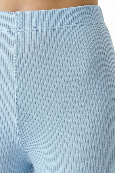 Penti Women's Viscose Lounge Ella Solid Shorts Sleeve Pajama Set - Blue