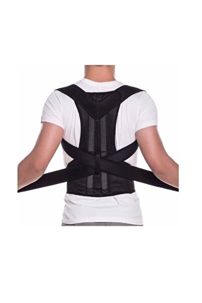 emc onshop Corset-type back support, with adjustable straps, Unisex, Black, S...