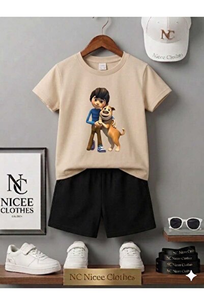NC Nicee Clothes Summer Children's T-Shirt Shorts Unisex (2-Piece Pack Tayfa ...