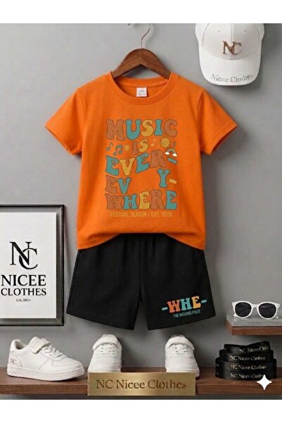 NC Nicee Clothes ΚΑΛΟΚΑΙΡΙΝΟ ΠΑΙΔΙΚΟ ΜΠΛΟΥΖΑΚΙ ΣΟΡΤΣ UNISEX (ΜΕ ΣΤΑΜΠΑ MUSİC ...