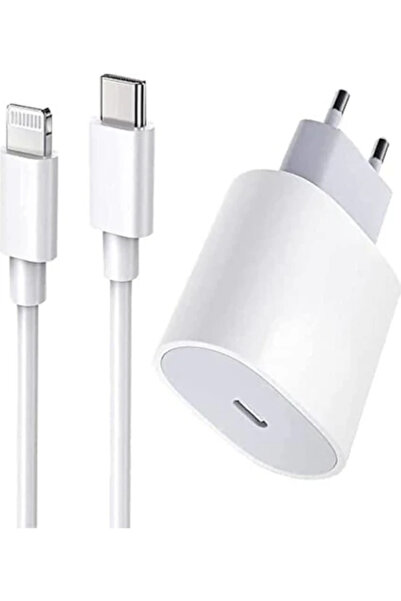 shutech iPhone SE (2. Nesil) Uyumlu Lightning Hızlı Şarj Aleti Seti 25W (Başl...