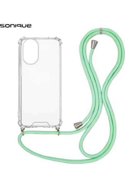 Other Sonique Armor Διαφανής Θήκη Σιλικόνης με Κορδόνι για Realme C67 4G Μέντα