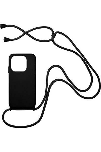 Other Sonique CarryHang Πίσω Θήκη Σιλικόνης 0.5mm με Λουράκι Μαύρο (Redmi 12C)