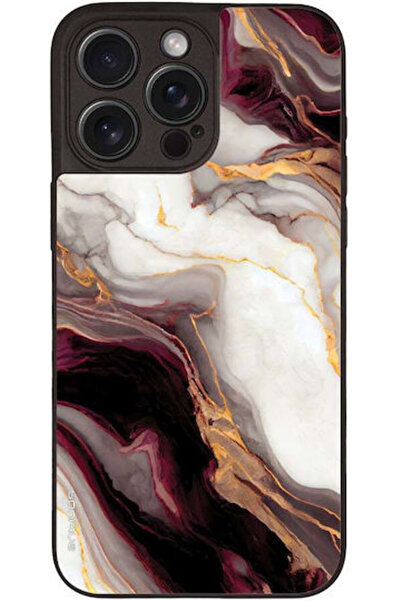 Other Sonique Μαρμάρινη Θήκη για Apple iPhone 15 Pro Max Μπορντό