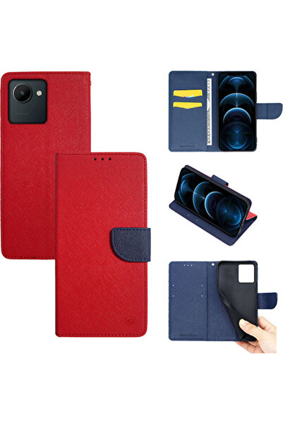Other Sonique Book Συνθετικό Δέρμα Κόκκινο (Realme C30)