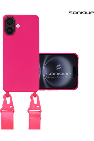 Other Θήκη Σιλικόνης με Λουράκι Μεταφοράς Sonique για Apple iPhone 16 Plus Φο...