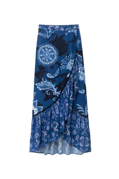 Desigual Φούστα 21SWFW20-5000 Μπλε - Large