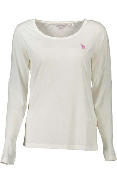 U.S. Polo Assn. U.S. POLO T-shirt long sleeves Women 60832 48442-101 White - XL