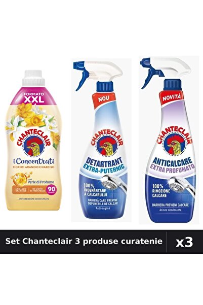 Chanteclair Set 3 Curatenie - Balsam 1800ml, Detartrant și Degresant 625ml