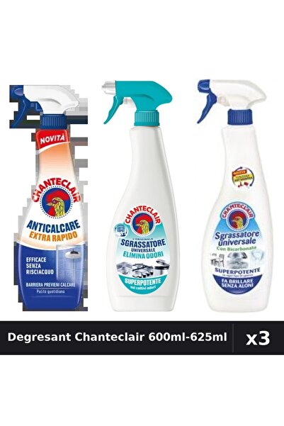 Chanteclair Set 3 Degresant Universal 600ml-625ml - Anti-Miros, Bicarbonat, E...