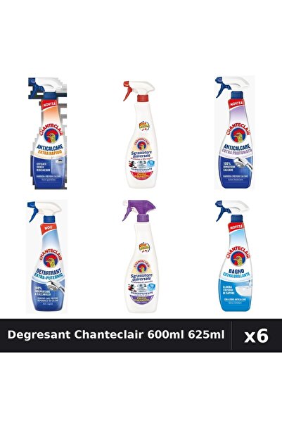Chanteclair Set 6 Degresant Universal 600ml 625ml - Marsilia, Lavanda, Antica...