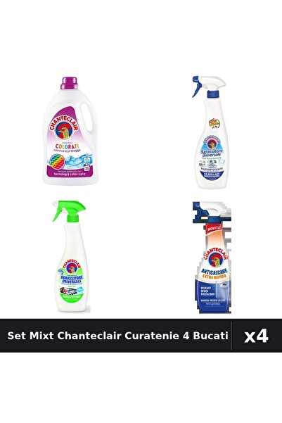 Chanteclair Set 4 Detergent și Degresant - 1575ml, 600ml, 625ml - Curatenie C...