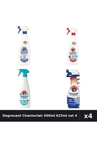 Chanteclair Set 4 Degresant Universal 600ml - Bicarbonat, Marsilia, Anti-Miro...