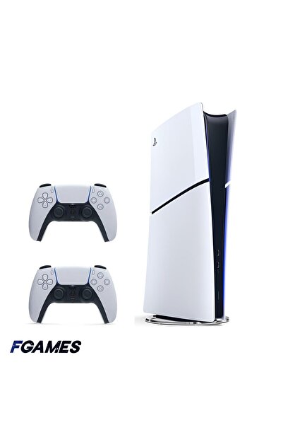 Sony Consola Playstation 5 Slim, Ps5 Digital Edition 1tb + Două controlere Pl...