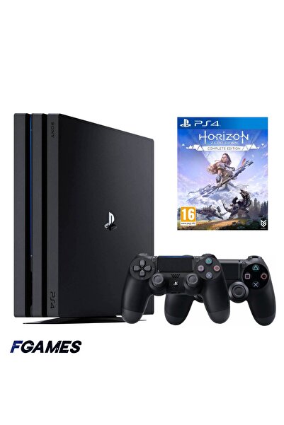 Sony Κονσόλα Playstation 4 Pro Ps4 1tb + Δύο Χειριστήρια + Horizon Zero Dawn ...