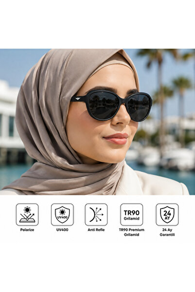 EXELİNE Col 133 New Premium Series Polarized Women's Sunglasses-Polarized-Uv4...