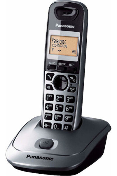 PANASONIC KX-TG2511 Ασύρματο τηλέφωνο με Ελληνικό Μενού Μεταλλικό Γκρι