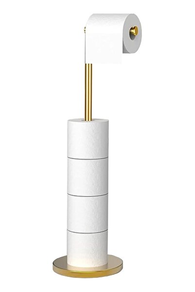 The Bros Toilet Paper Holder, Stainless Steel Free Standing Toilet Roll Holde...