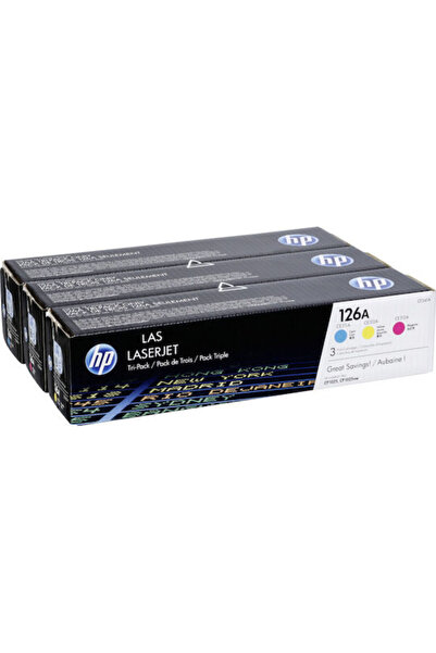 HP 126A Γνήσιο Πολυσυσκευασμένο Τόνερ Εκτυπωτή Λέιζερ Κίτρινο/Κυανό/Ματζέντα ...