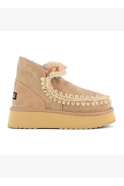 Mou Women's Boots (Snow) Mu.Fw681000A Cam Mini Eskimo Platform Boot Camel
