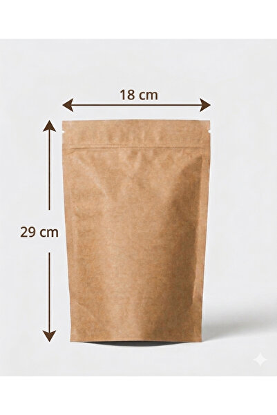 DOYPACK Kraft alüminyum (18×29cm 750grlık) (100Adet)