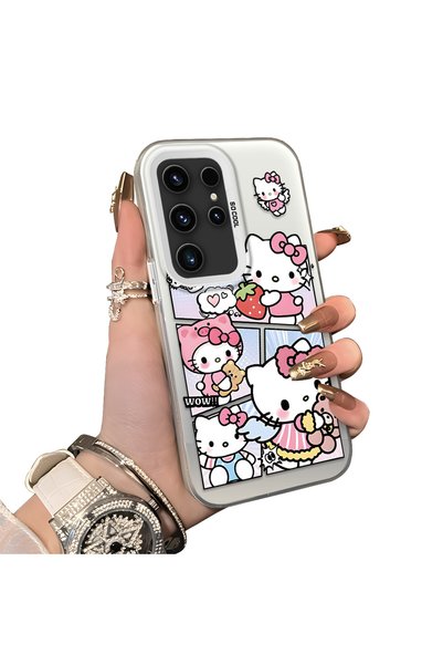 ucuc Samsung Galaxy S23 Ultra Compatible Stylish Cartoon Printed Shockproof Case