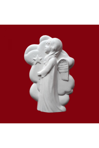 CREATIVITATEPLUS Angel plaster figurine, 20x13cm