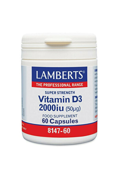Lamberts Βιταμίνη D3 2000 IU 60 Κάψουλες