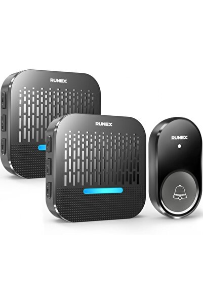 Runex Sonerie Wireless Cu 2 Receptor, Exterior, Digitala, Electrica, 300m far...