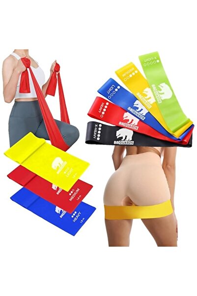 DELPI Set de 8 benzi elastice colorate pentru exerciții, cu diferite niveluri...
