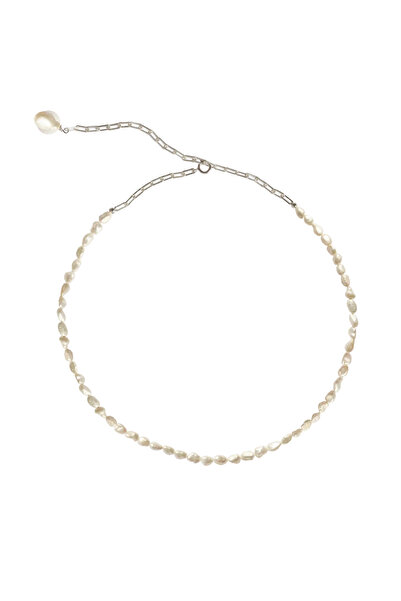 Lisa&Co. Odette Silver Necklace Rhodium plated silver / Freshwater pearls