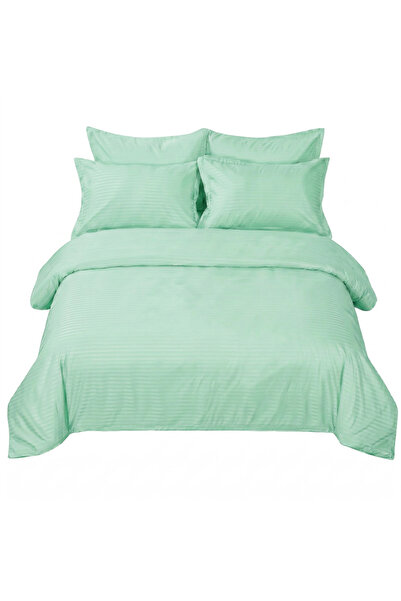 Sisiter 6 Piece Double Duvet Cover Set with Elastic Fitted Sheet - Microfiber...