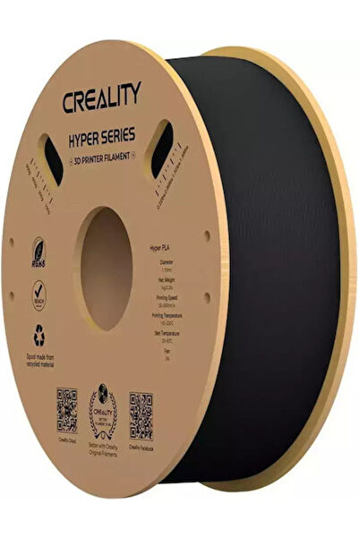 Creality Creality3D Hyper HS-PLA Νήμα Εκτυπωτή 3D 1.75mm Μαύρο 1kg 1 τεμάχιο ...