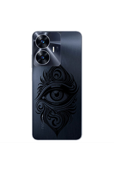 Other Realme Note 50 Eye patterned drawing Transparent Silicone TPU Θήκη