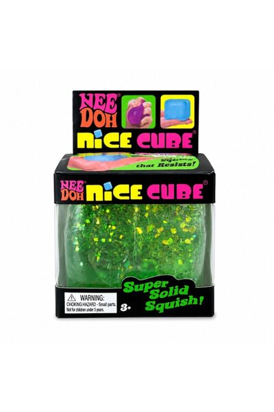 victiny Jucărie squishy antistres, design cuburi de gheață cu sclipici, multi...