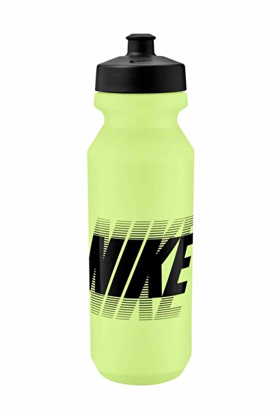 Nike Big Logo Fosforlu Yeşil Sporcu Suluğu 32 oz / 950 ml - Sıkılabilir Gym, Fitness, Koşu Okul Matarası