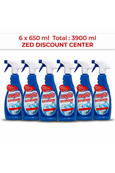 MEGLIO Spray curățare baie și îndepărtare calcar, Multipack 6 x 650ml (Total ...