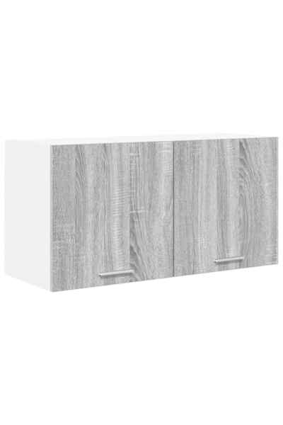 vidaxl Wall cabinet with door Sonoma Grey 80 x 31 x 40 cm Composite wood