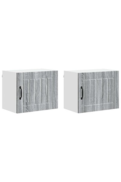 vidaxl Kitchen cabinet 2 pcs Sonoma Grey 50 x 31 x 40 cm