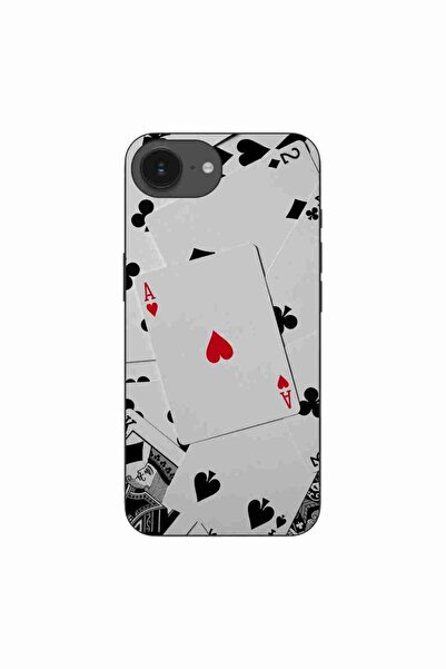 OEM Husa compatibila cu Apple iPhone 16e Silicon Gel Tpu Model Carti Poker