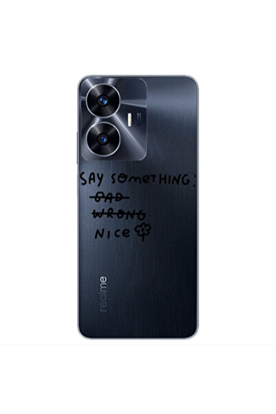 Other Realme Note 50 Say Something Transparent Silicone TPU Θήκη