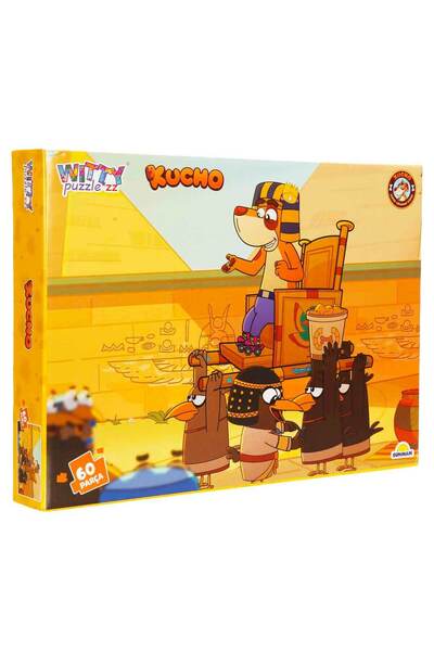 Witty Puzzlezz 60 Parça Puzzle: Kucho Mısır Piramitlerinde