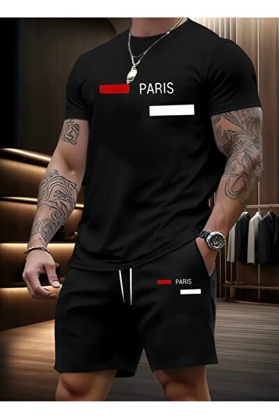 NIGRUM PARDUS Paris Printed 100% Cotton Plus Size Crew Neck Men's T-Shirt Sho...