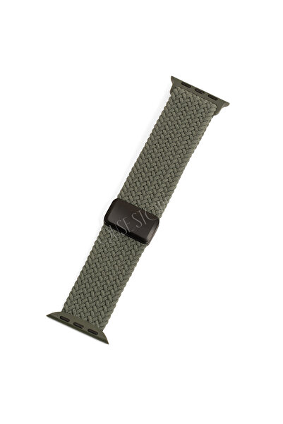 Quse Manyetik Örgü Apple Watch Kordonu Series 10/11 42mm & 41mm-40mm-38mm ile...
