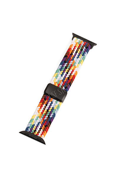 Quse Manyetik Örgü Apple Watch Kordonu Series 10/11 42mm & 41mm-40mm-38mm ile...