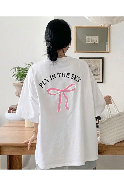 LELVANİ FLY IN THE SKY TRICOU CU IMPRIMEU PANGILĂ ROZ